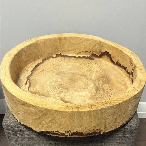 Rustic Wooden Handmade Bowl - Picture 3 of 10